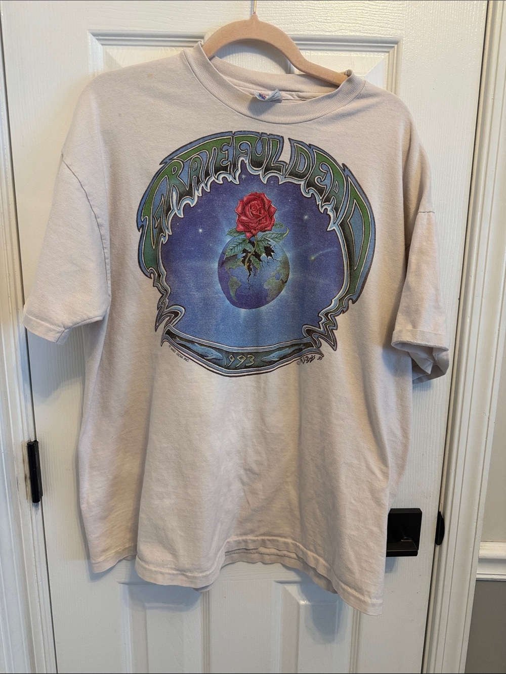 Vintage 1993 Grateful Dead Summer Tour Gray T-shirt Sz XL